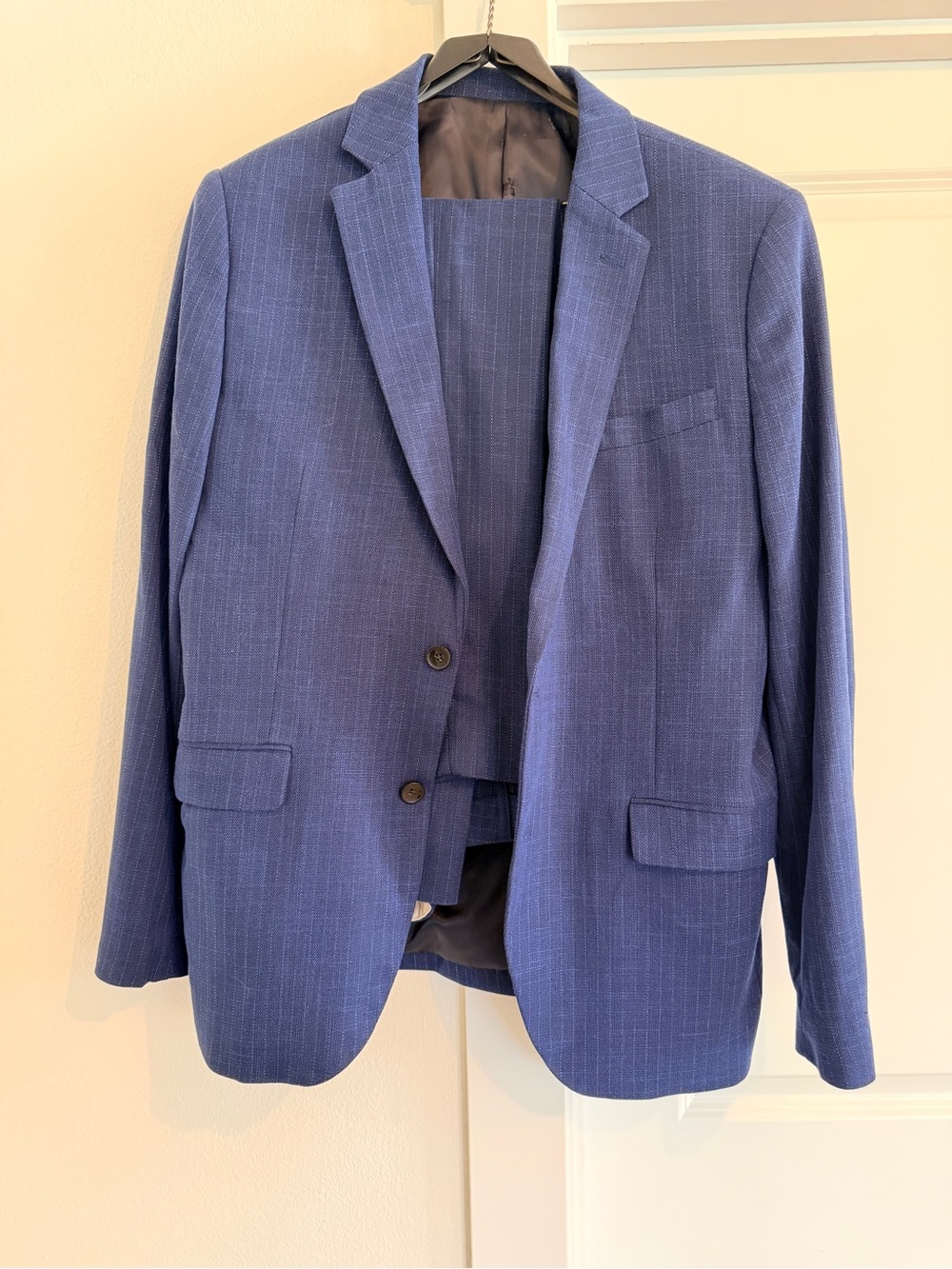Scotch & Soda Blue Pinstripe Men's Blazer